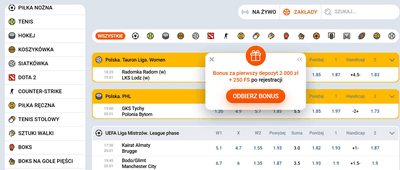 Linia zakładów sportowych i kursy